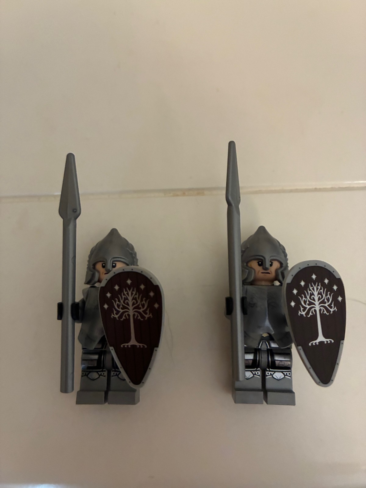 LEGO LOTR: Minas Tirith Lot of 2 Gondor Soldiers - In Hand, Right out of Box