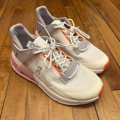 On Running Cloudnova Form Women's 6.5 White Rose Orange 3WD10381179 Shoes