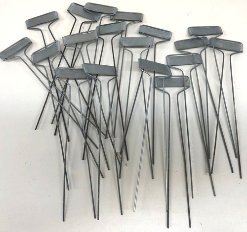 18 VTG Metal Zinc Garden Plant Markers Tags Cottagecore Veggie Stakes Reusable
