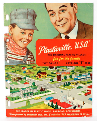 Original Bachmnnn Bros Plasticville USA O-S Gauge Dealer Catalog 1958