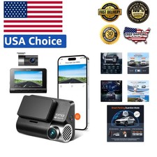 Super Night Vision Dual 4K Dash Cam with Loop Recording  24-Hour Parking Mode
