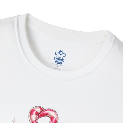 Candy Cane Illustration T-Shirt | For The Ladies