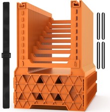 RV Sewer Hose Support 15FT, Blaze Orange RV Sewer Support with Adjustable Height