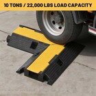 YesSources 90° Left / Right Turn Corner 1-Channel Rubber Cable Protector Ramp — photo 3