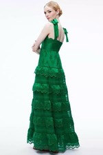 ALICE + OLIVIA VEGA GREEN MAXI DRESS SIZE 4 NWOT