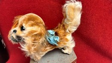 Steiff Vintage 1960's "Peky" 5 in tall 7 in long standing mohair no button 1314
