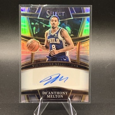 2022-23 Panini Select Signature De'Anthony Melton Silver Prizm Auto #SS-DAM