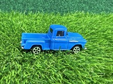 Mattel Blue 1957 Chevy Pickup Diecast Toy Truck 164 Scale Contemporary