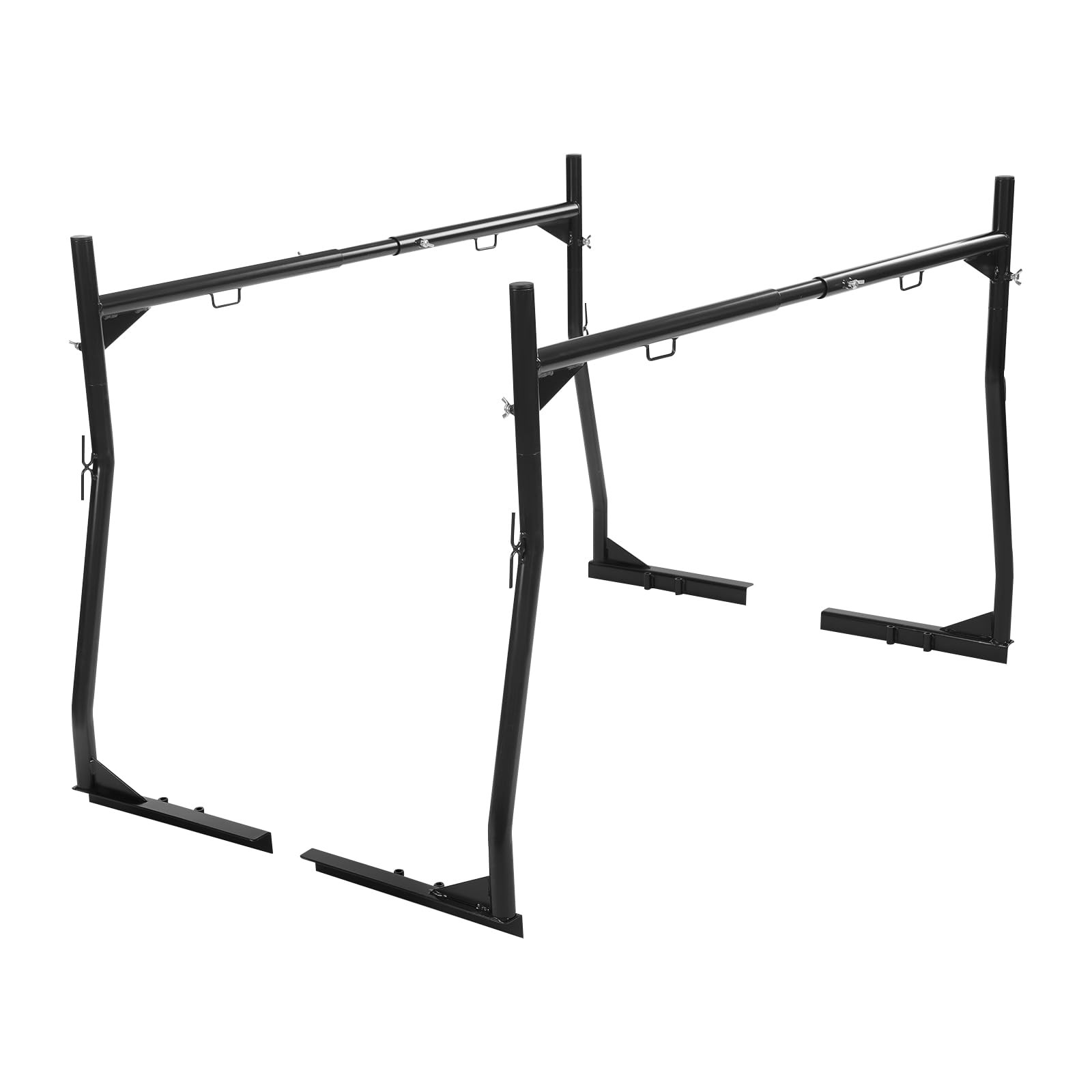 Heavy Duty Carbon Steel Truck Bed Rack 800 lbs Adjustable 46 71 No Drill J Bolt