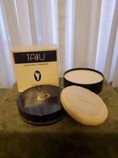 Vintage New In Box Tabu By Dana Dusting Powder W/ Puff 4 Oz. Paper Sealed