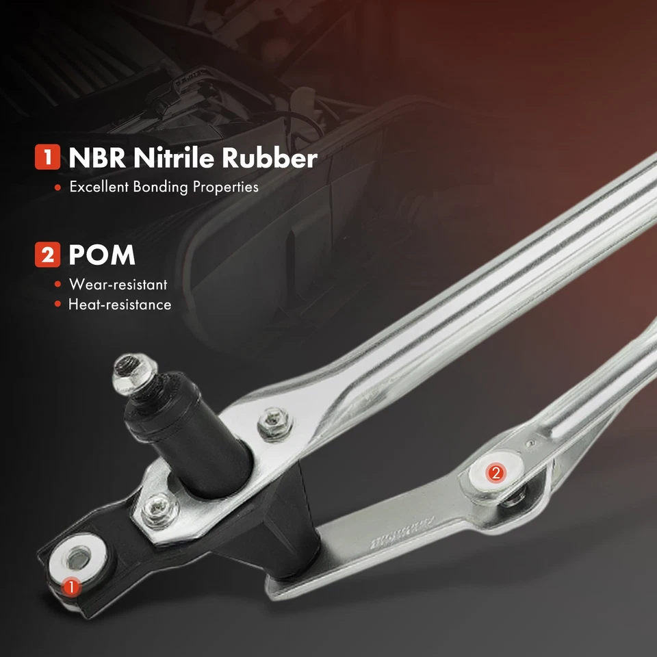 Conjunto de motor y acoplamiento limpiaparabrisas delantero para Chevy Silverado 1500 GMC Sierra 1500 Foto 4 de 4