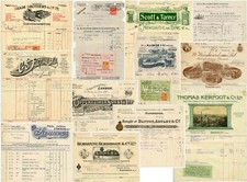 PHARMACY CHEMIST MEDICINE BILLHEADS ILLUSTRATED 1878 to 1936 .. EACH ONE PRICED