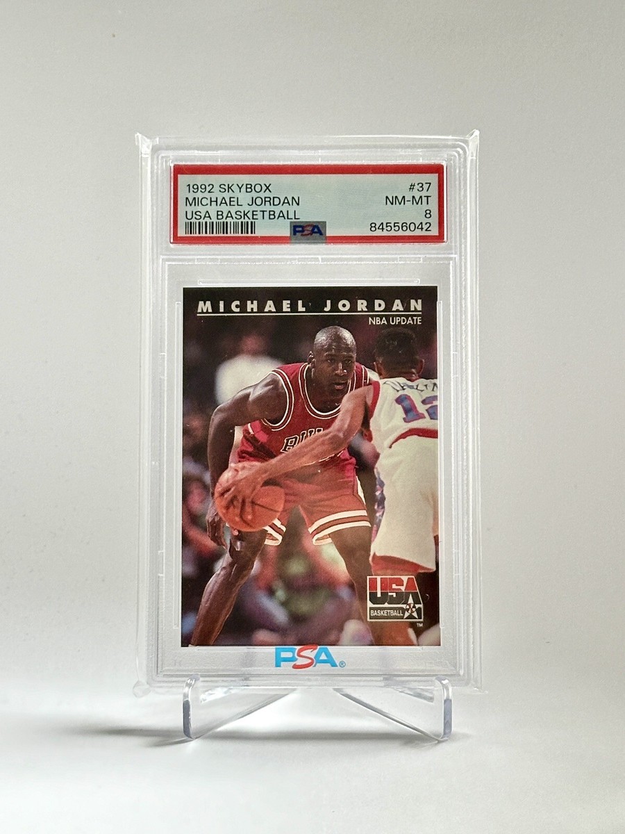 1992 SKYBOX MICHAEL JORDAN PSA8 ジョーダン 1992 Skybox USA Basketball Michael Jordan Hall of Fame #37