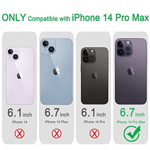 Kompatibel mit iPhone 14 Pro Max Hülle Nicht Vergilbend Stoßfest Handy Klar - Bild 8 von 8