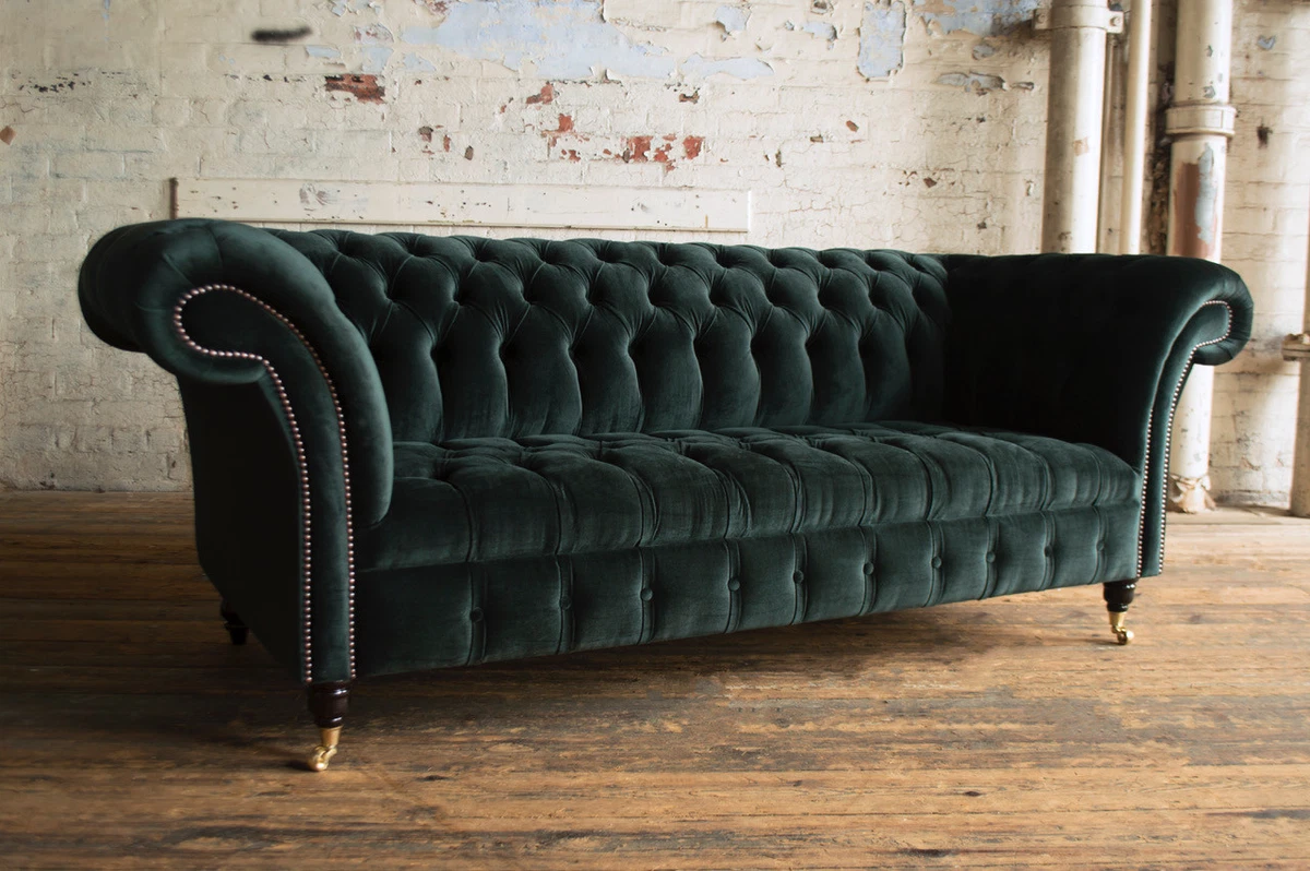 Fabric chesterfield sofa outlet