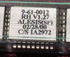 Alesis Masterlink ML - 9600 master cd recorder Eprom upgrade ver 1.27