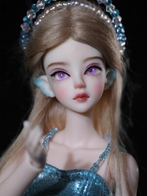 Elf Fairy Girl 1/6 BJD Doll SD Resin Ball Jointed Eyes Ears Face Up Dress Gift