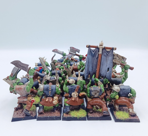 27 ORK BOYZ ORC AND GOBLIN PAINT WARHAMMER FANTASY BATTLE SIGMAR OLD WORLD - Picture 12 of 16