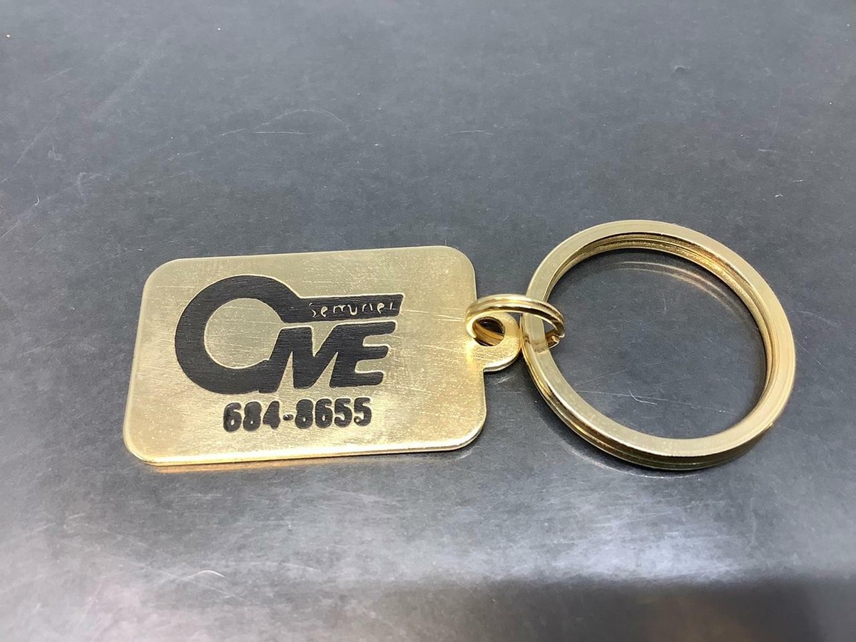 Vintage Promotional Keyring SERRURIER CME Keychain LOCKSMITH