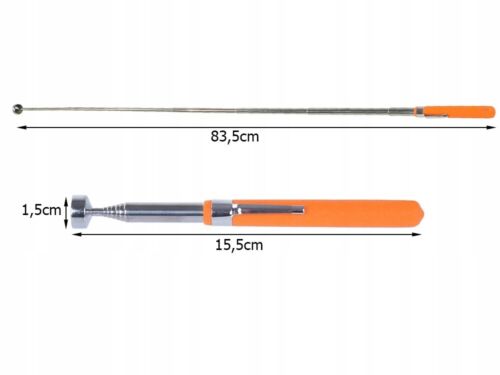 Sollevatore magnetico telescopico pinza magnetica pick-up penna magnetica asta magnetica 84 cm 3,5 kg - Foto 5 di 7