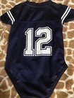 Dallas Cowboys Navy Game Jersey #12 Roger Staubach  Infant One Piece Sz 6 Months — photo 3