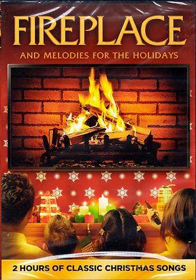 FIREPLACE & MELODIES FOR THE HOLIDAYS: VIRTUAL CHRISTMAS DVD with CLASSIC SONGS!