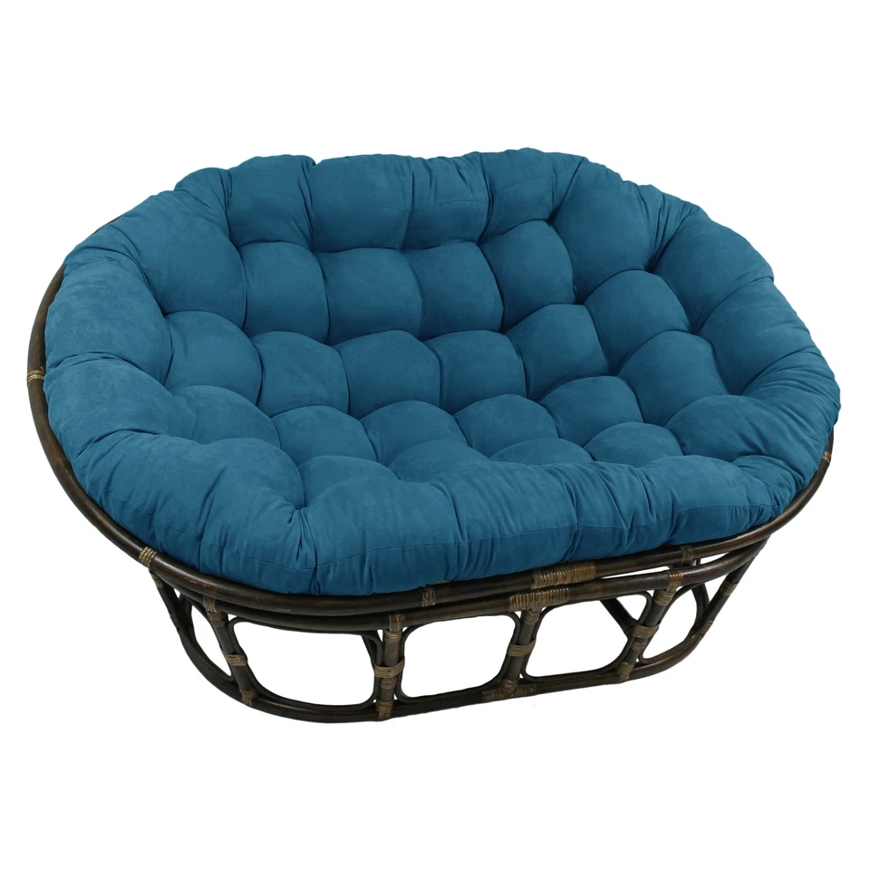 Microsuede Indoor Double Papasan Cushion (Cushion Only) Large - Image 4 of 4