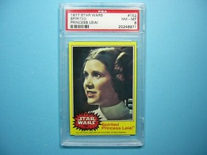 1977 TOPPS STAR WARS CARD #152 PRINCESS LEIA PSA 8 NM/MINT SPIRITED SHARP+
