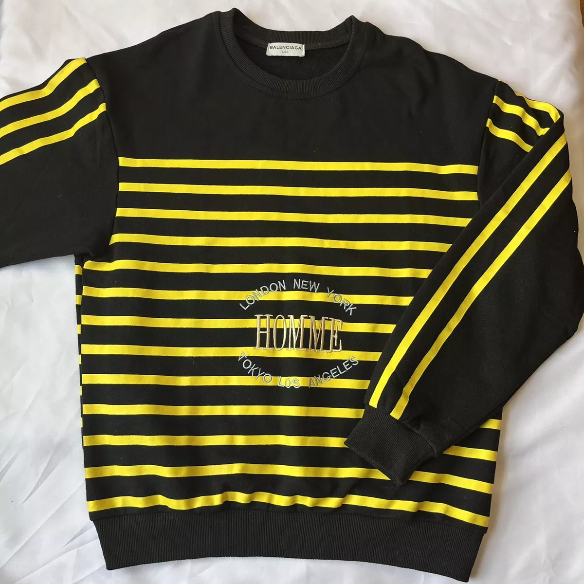 Balenciaga 2017 Homme Cities Crewneck Sweatshirt Pullover Demma Gvasalia Size XL