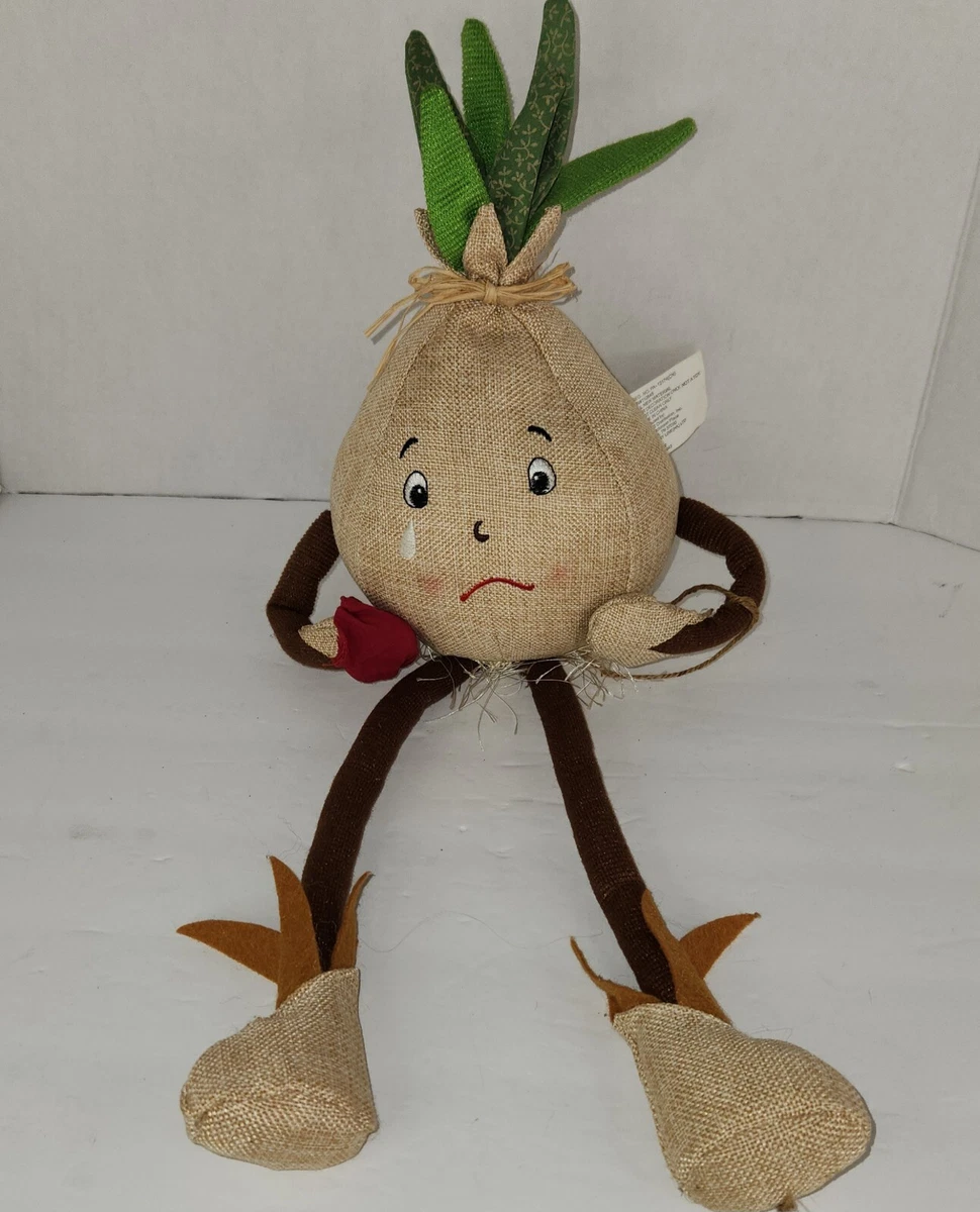 Anthropomorphic Plush Crying Onion Plush Shelf Sitter Kitchen Decoration