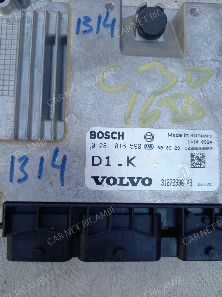 31272996 D1.K CENTRALINA MOTORE VOLVO C30 1.6 D 0281016590 BOSCH EDC16C34-5.45 Foto 2 de 4