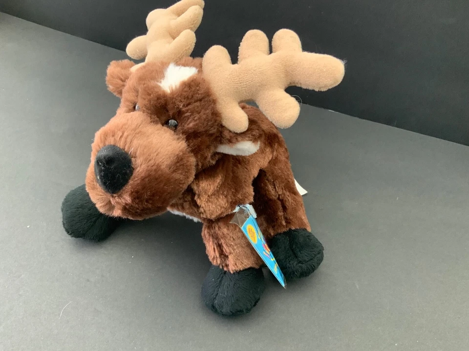 Ganz Reindeer Plush Toy Stuffed Animal Pet 10" Brown White Webkinz HM137 no code - Image 3 of 4