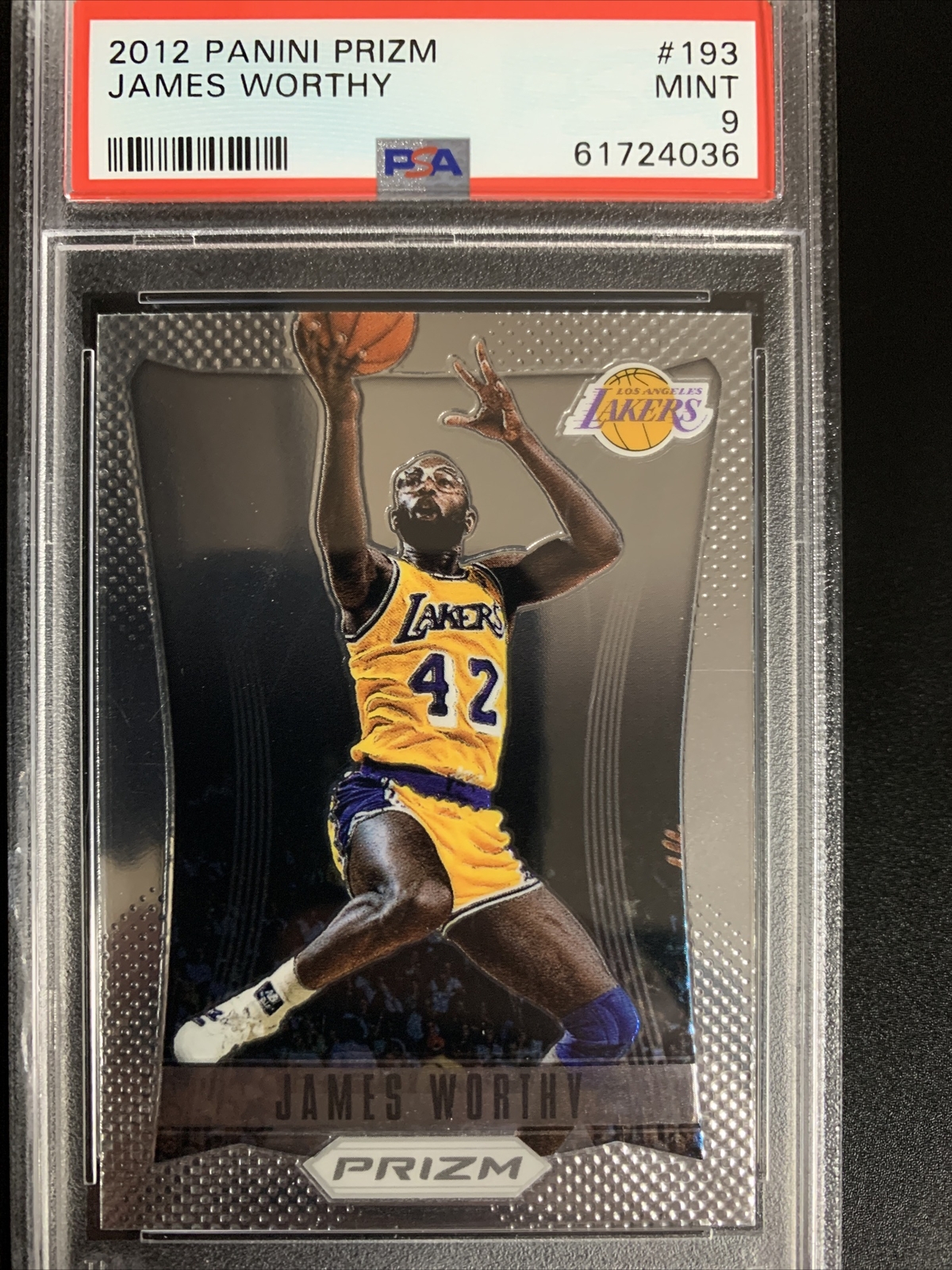 2012-13 James Worthy PSA 9 Panini Prizm #193 PSA 9 MINT!