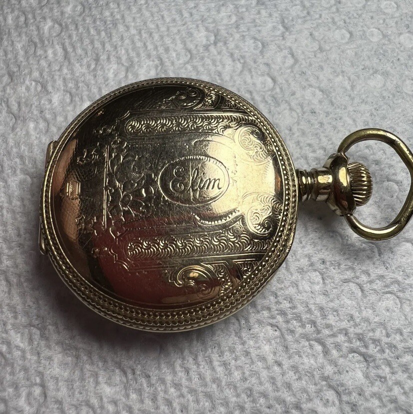 Elgin Pocket Watch “Napoleon 14k Gold” Case Keeping Excellent Time