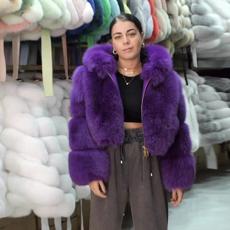 【sayuki 】Rex Like Fur Short Jacket REX HOODED Short Fur Jacket!brand New Real Natural Genuine