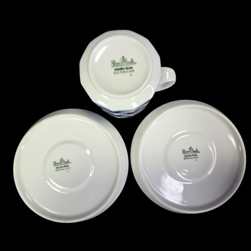 Rosenthal Studio Linie Corinth Pattern Lot Demitasse 1 Coffee Cup 2 Saucers Vtg - Picture 3 of 7