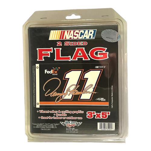 Denny Hamlin #11 FedEx 2 Sided 3' X 5' Flag NASCAR 2007 Wincraft New