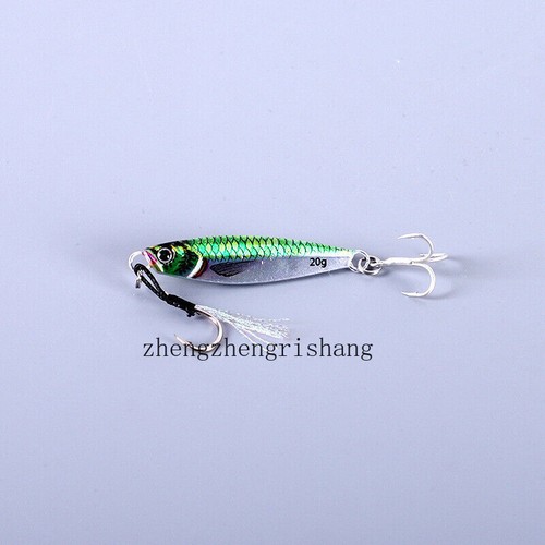 6PCS Maschere in Metallo Offshore Micro Farfalla Esca da Pesca per Tonno Snapper 7g -80g - Foto 11 di 20