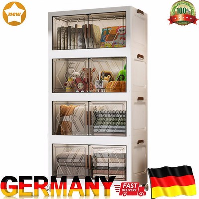 4 Tier Collapsible Storage Bins Storage Drawer for Living Room Bedroom Office