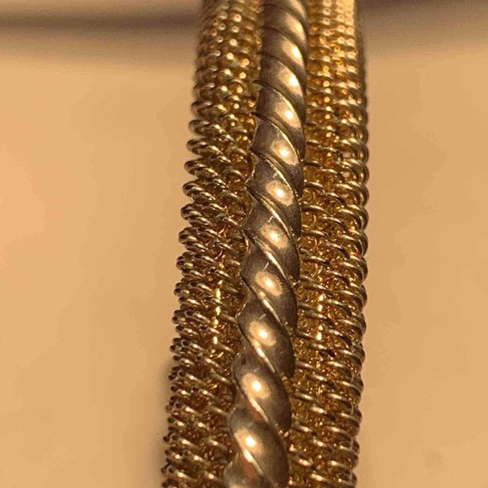 Heavy Solid Silver braided bangle bracelet. Think… - image 4