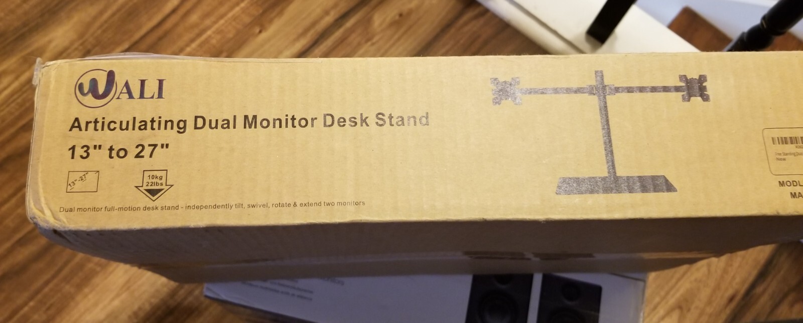 WALI Articulating Dual Monitor Desk Stand 13" to 27".