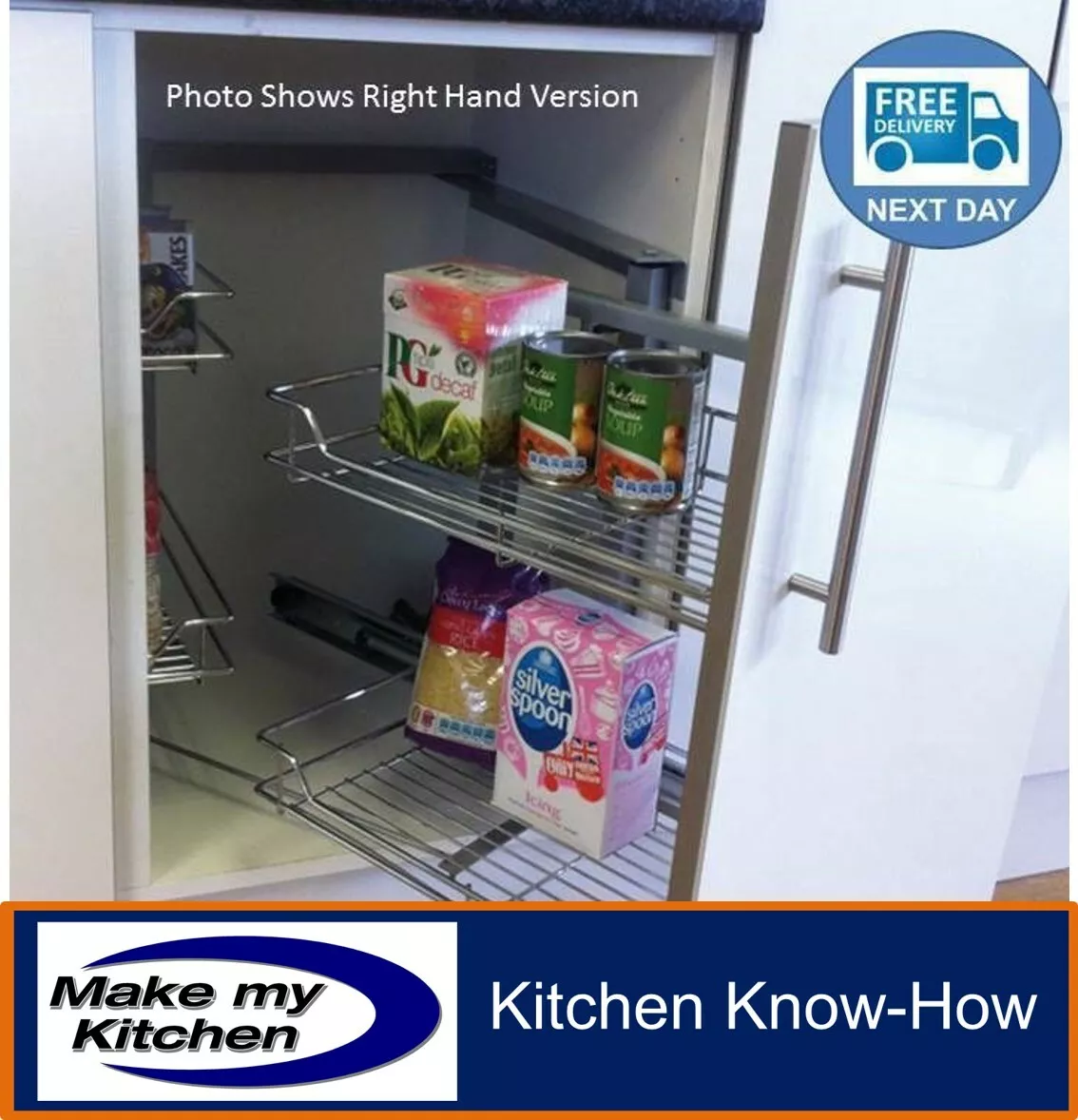Magic Corner By Hafele Pull Swing Out Unit Soft Close for 800 900 1000mm Unit