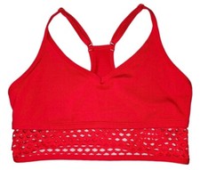 VS PINK Ultimate Lightly Lined Red Racerback Sports Bra Women's Size M