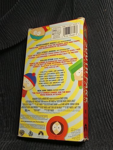South Park: Bigger, Longer Uncut (VHS, 1999) - Picture 2 of 3