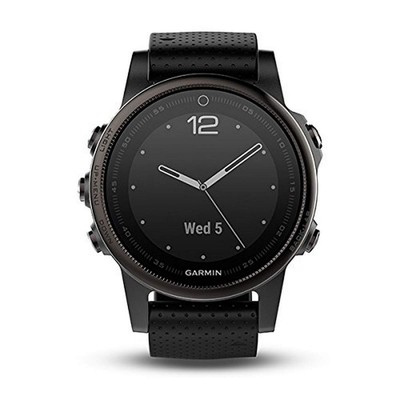 Garmin Fenix 5S Sapphire - Black with Black Band - 010-01685-11 | eBay 