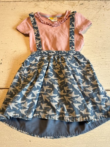 Girl's MINI BODEN Theme Size 5-6 Bird Theme Jumper Outfit - Picture 2 of 3