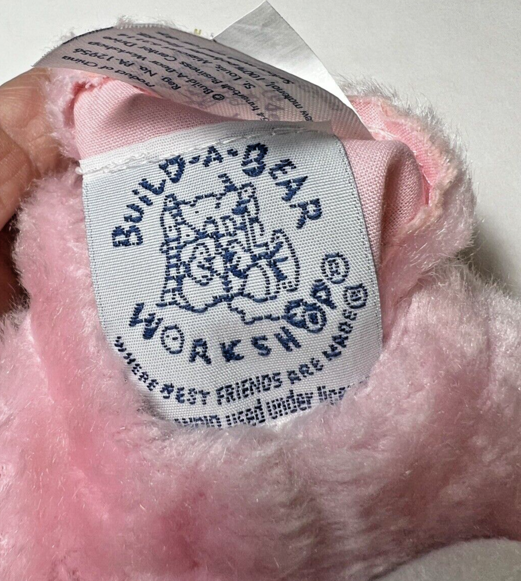 SAOLA 2009 Build a Bear Hello Kitty pantofola di ricambio rosa chiaro SOLO UNA PANTOFOLA