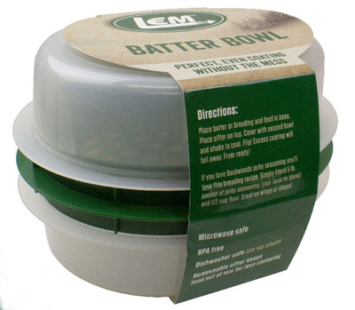 LEM Products Batter Bowl, Translucent and Green