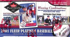 2001 Fleer Platinum Baseball Rookie Collection Sealed Hobby Box
