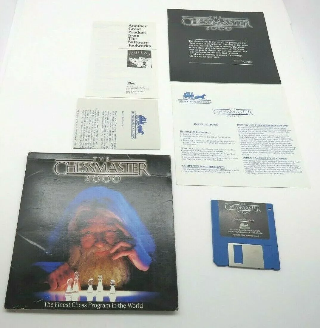 The Chessmaster 2000 (Amiga 500,1000), 1986 The Software Toolworks